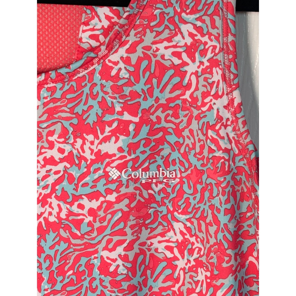 Columbia Sz M Coastal Sporty Dress Coral Athleisure Resort Fishingcore Summer - Picture 12 of 13